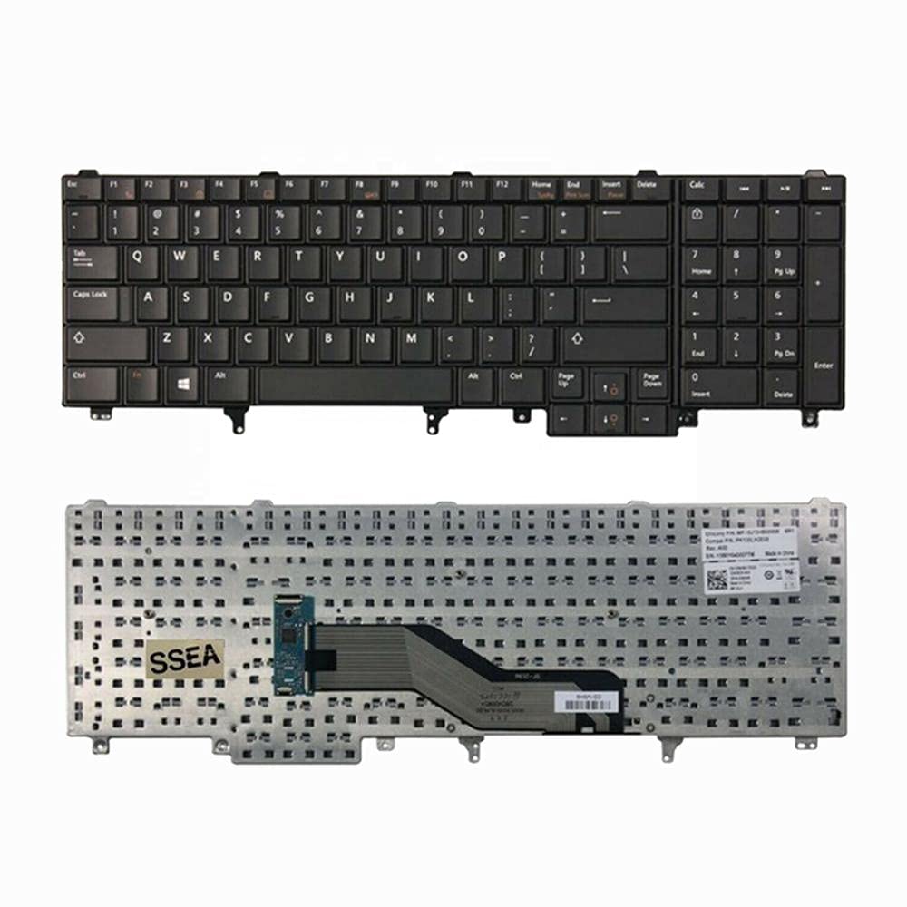 WISTAR Laptop Keyboard Compatible for Dell Latitude E5220 E5530 E6520 E6530 E6540 Series